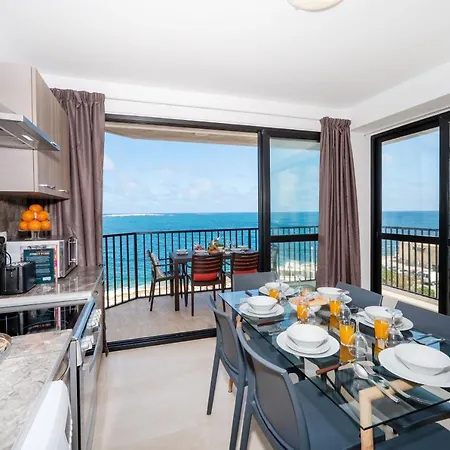 Apartment Islet Promenade Seafront With Large Corner Terrace By Getawaysmalta